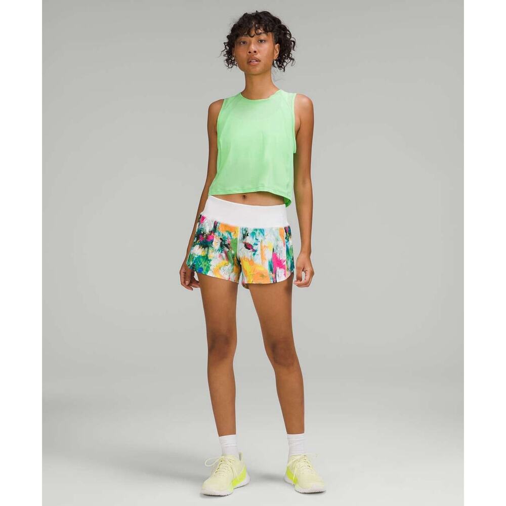 Lululemon Speed Up Shorts Multi Colored Size 8 Athletic Gorpcore Running Indie - Picture 4 of 15